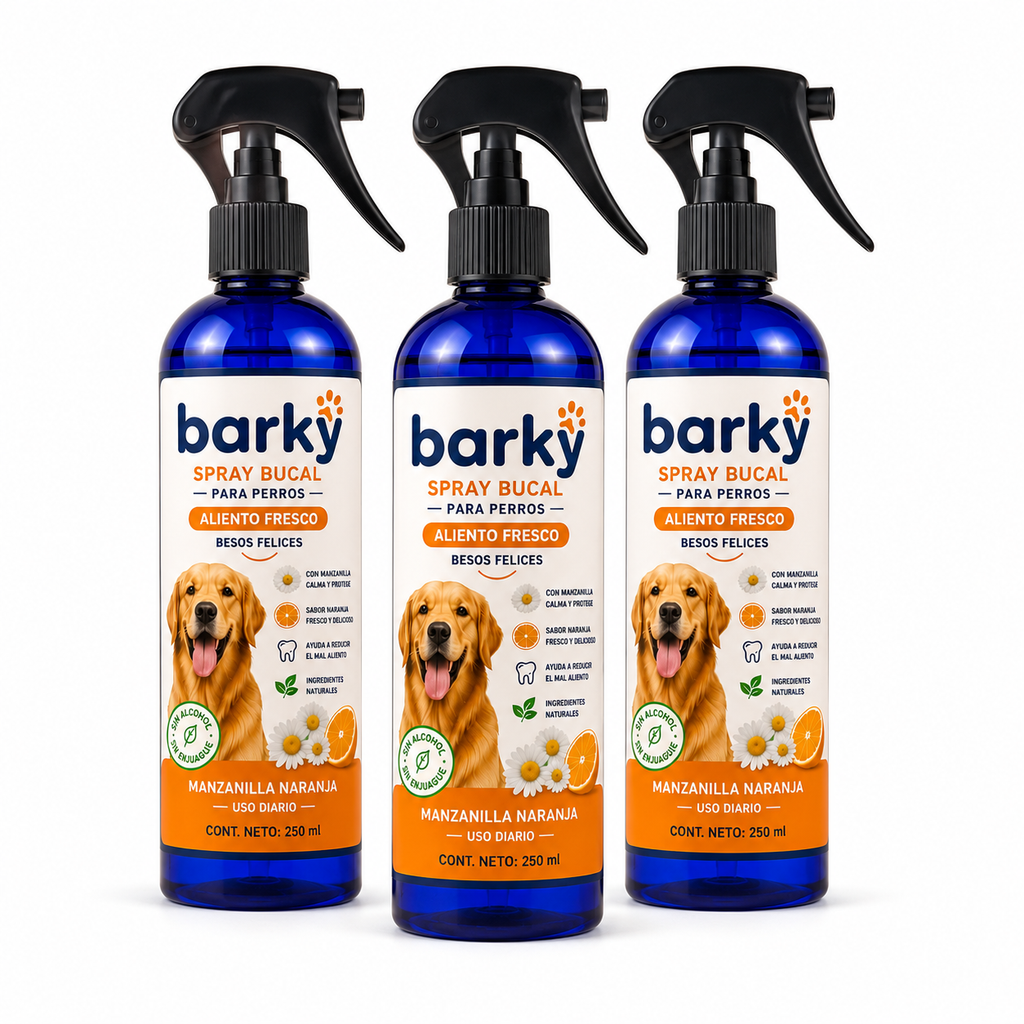 Barky Spray Bucal para Perros 250 ml | Aliento Fresco