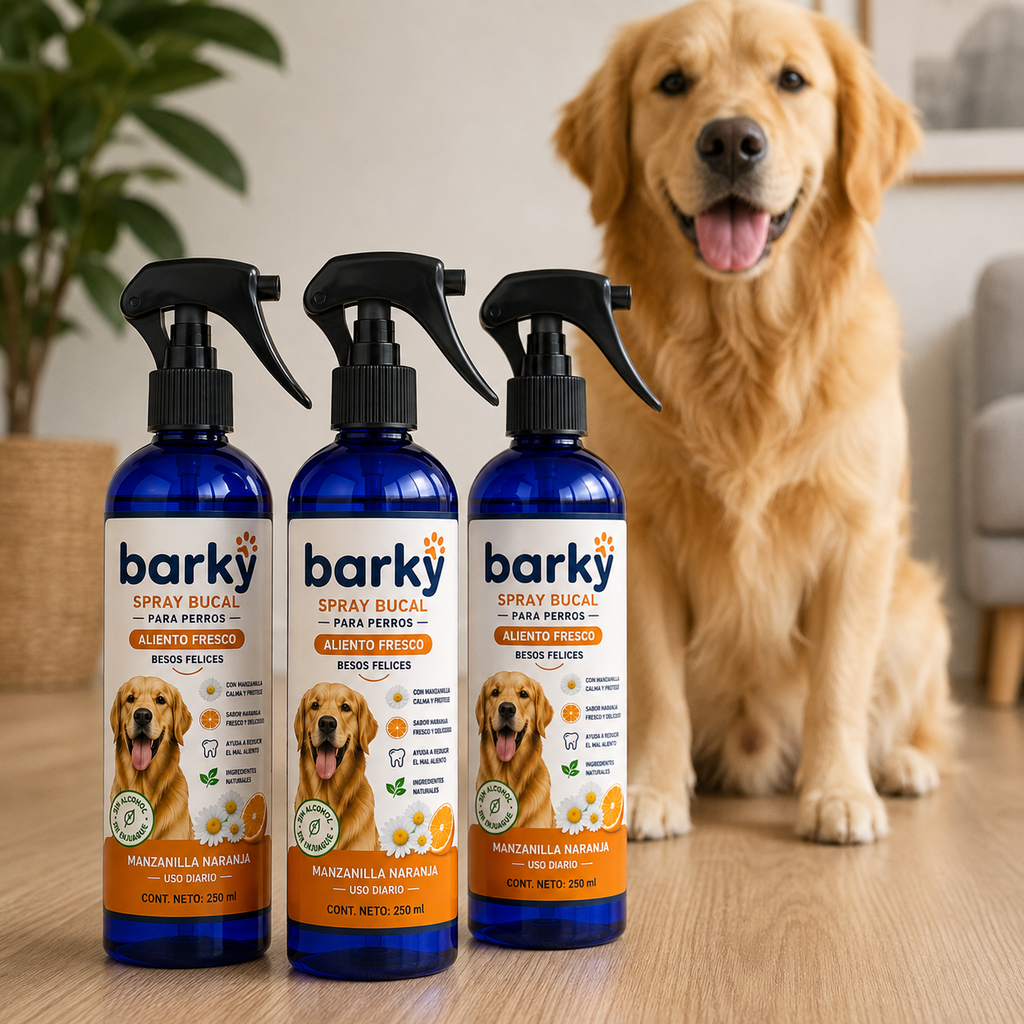 Barky Spray Bucal para Perros 250 ml | Aliento Fresco