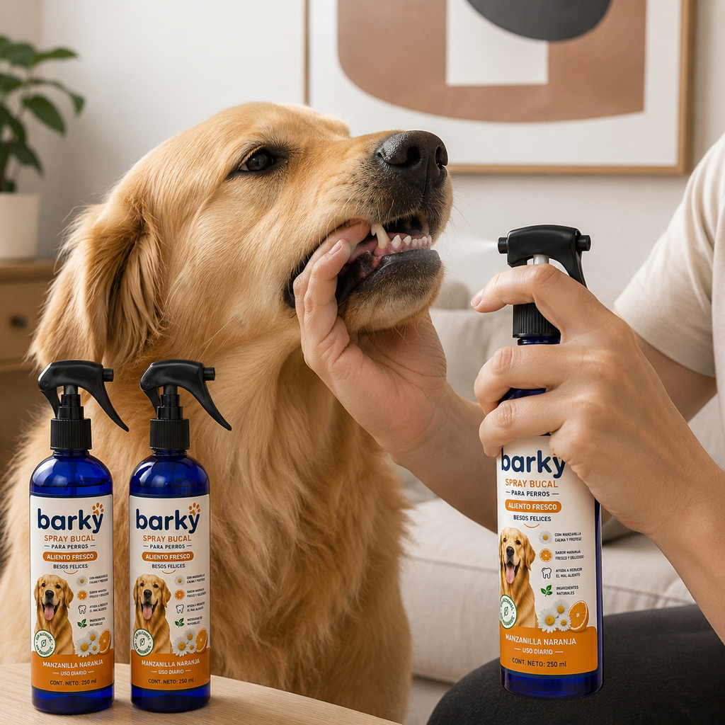 Barky Spray Bucal para Perros 250 ml | Aliento Fresco