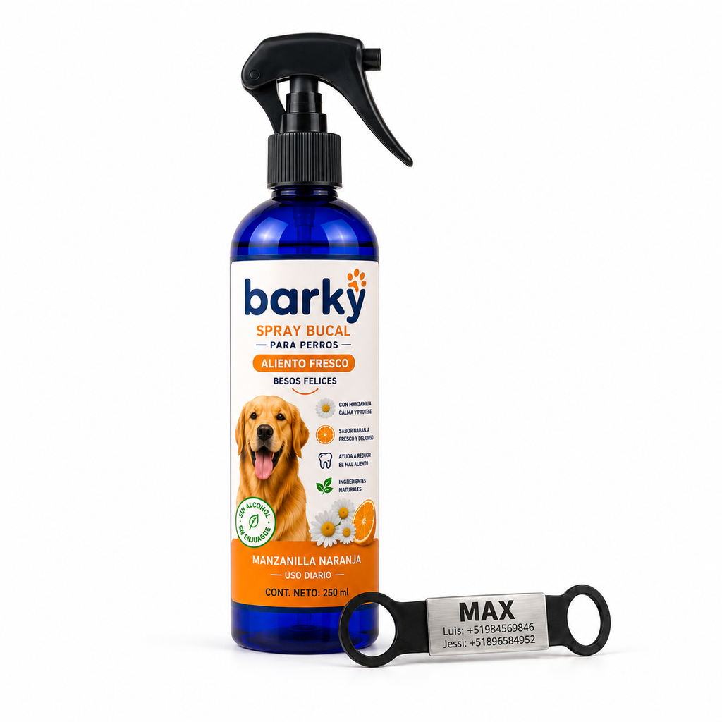 Barky Spray Bucal para Perros 250 ml | Aliento Fresco