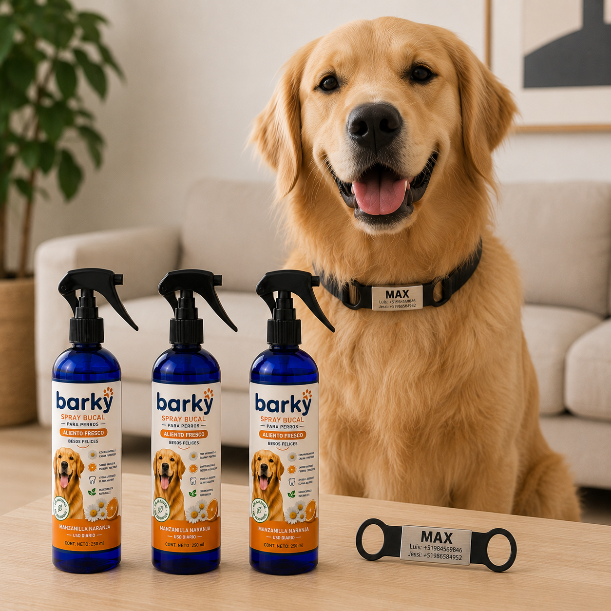 Barky Spray Bucal para Perros 250 ml | Aliento Fresco