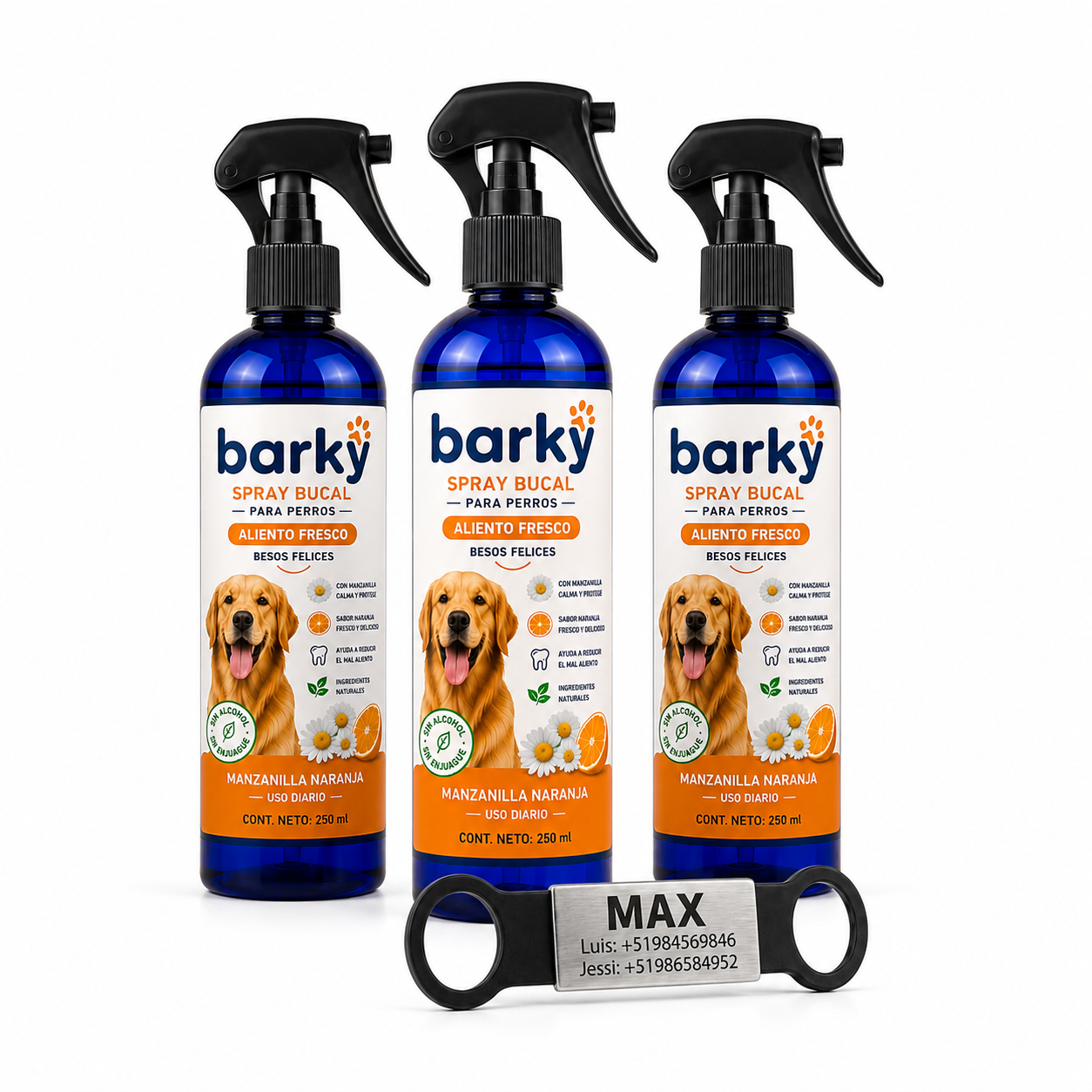Barky Spray Bucal para Perros 250 ml | Aliento Fresco