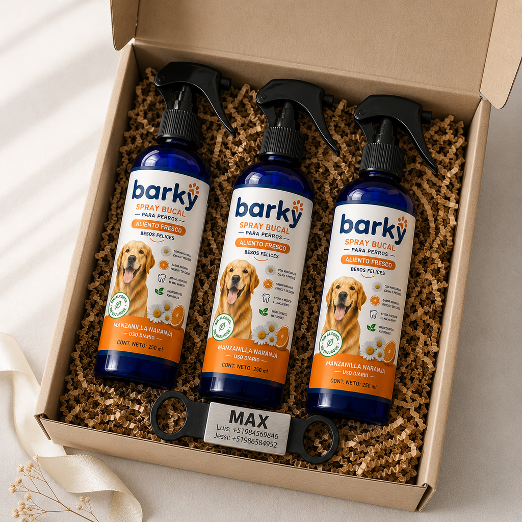 Barky Spray Bucal para Perros 250 ml | Aliento Fresco