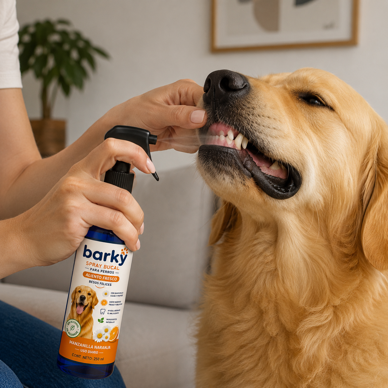 Barky Spray Bucal para Perros 250 ml | Aliento Fresco